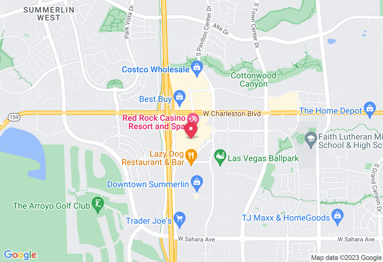 map of red rock casino pool area